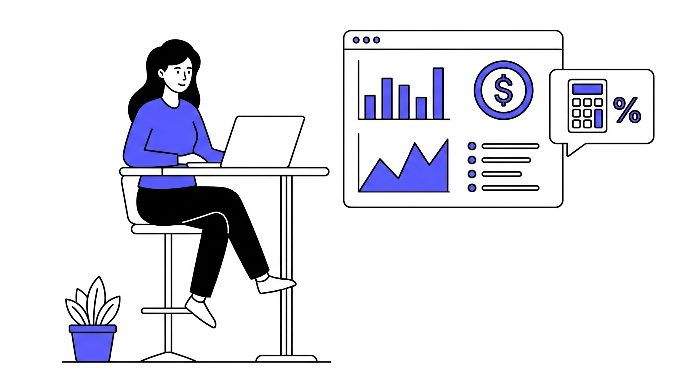 Profesional trabajando con datos financieros - Equilatero.tech